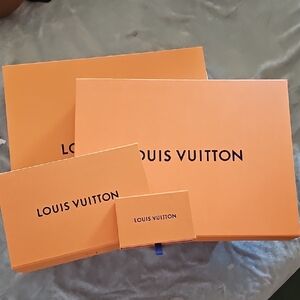 Louis Vuitton Signature Orange Boxes